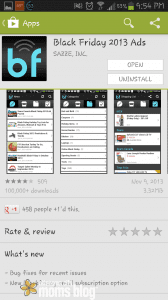 Screenshot of the App