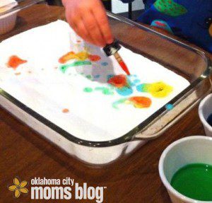 Baking soda, Vinegar, and Food Coloring...Watch it Fizz! This will create hours of fun!