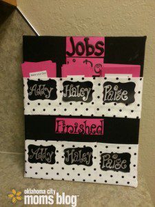 Thank you Emily's Craft House for making this cute chore chart!