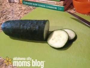 A cucumber is a great snack! Try pairing it with deli meat, hummus, or cream cheese.