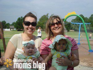 Mommies get to spend time together while babies play