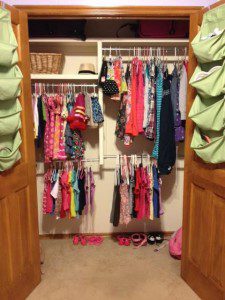 siblings share  a room - closet