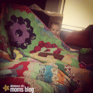 Blanket forts provide lots of fun on cold days!