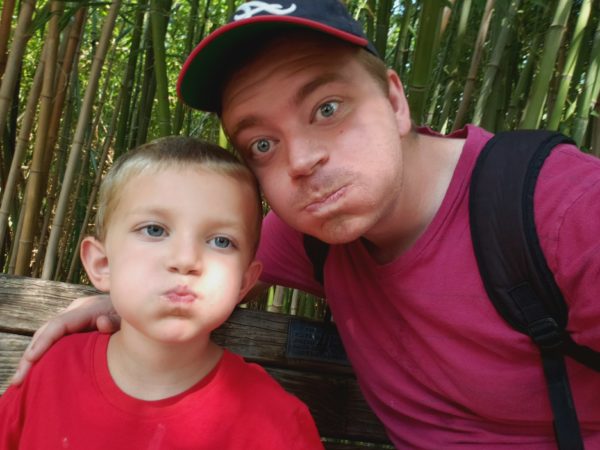 Davis was able to take Leif to the zoo one day when Leif had a day off of school